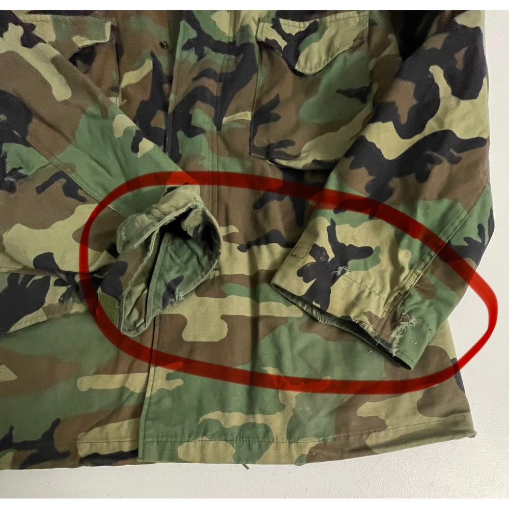 US Military M-65 Field Coat Woodland Camo Jacket Medium Regular Golden Mfg 1996 - Picture 11 of 11